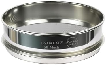 8" Full 304 Stainless Steel Lab Sieve, 50 Mesh