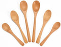 6PCS Small Wooden Spoons for Eating, 3 Sizes Wooden Teaspoons