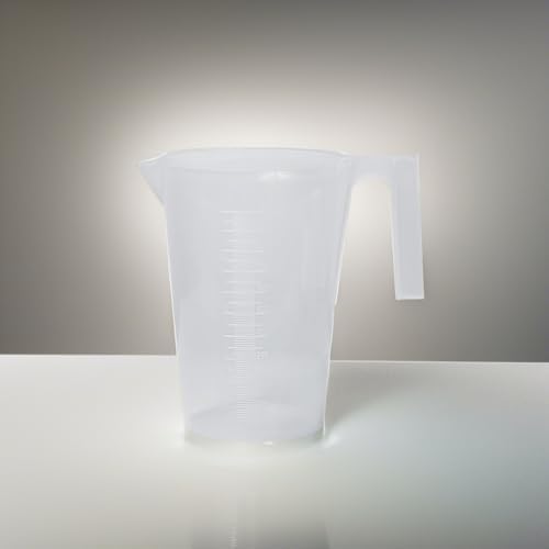 SP Bel-Art Tall Form 1000ml Polypropylene Graduated Pitcher, Chemical-Resistant