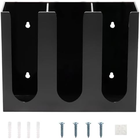 Acrylic Coffee Cup and Lid Storage Organizer Holder, 3 Compartments Disposable