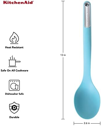 KitchenAid Silicone Basting Spoon, Aqua Sky