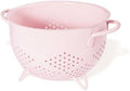 Metal Colander 5 Quart Powder Coated Self-draining Metal Strainer