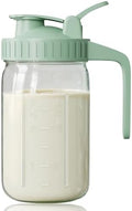 32 oz Breast Milk Pitcher, Glass Mason Jar Pitcher