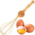 Handmade Bamboo Whisk, 10 Inch Uncoated Wooden Whisk