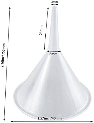 Mini Funnel 10 Pcs Kitchen Use Funnels Small Narrow Neck Plastic Urn Filling