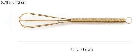 Mini Whisks 7 inch 4Pcs Stainless Whisk, Hand Egg Mixer