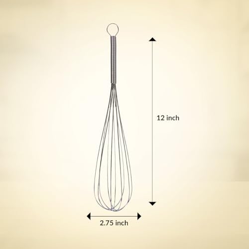Mrs. Anderson’s Baking Egg and Batter Whisk, 18/8 Stainless Steel
