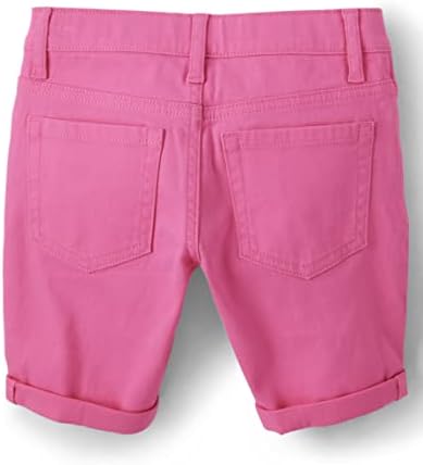 The Children's Place Girls' Roll Cuff Twill Skimmer Shorts