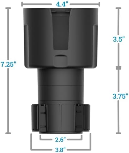 Swigzy Car Cup Holder Expander, Long Base Adapter Extender Bottle Insert