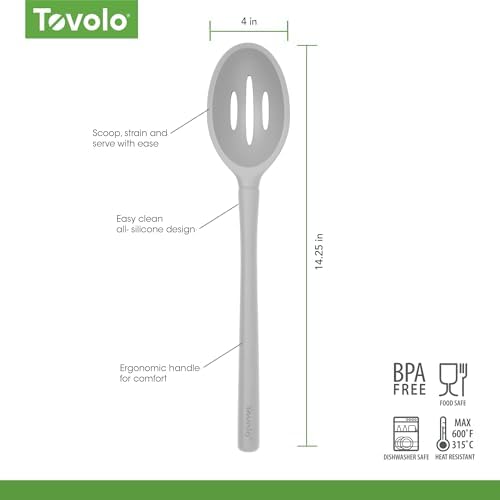 Tovolo Flex Core Silicone Slotted Deep Spoon