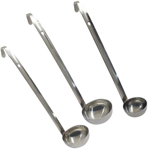 Hitefu 3 Pcs Stainless Steel Soup Ladle Set, 3 oz