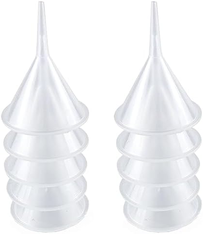 Mini Funnel 10 Pcs Kitchen Use Funnels Small Narrow Neck Plastic Urn Filling