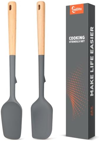 Large Silicone Rubber Spatula Scrapers 14"