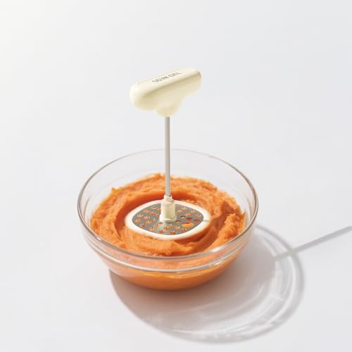 Foldable Potato Masher, Folding Stainless Steel Head, Stores Flat, Space Saving