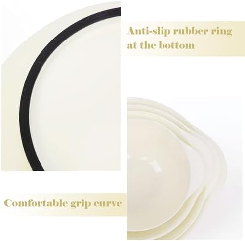 BoxedHome 4.5 Quart Large Plastic Mixing Bowls set