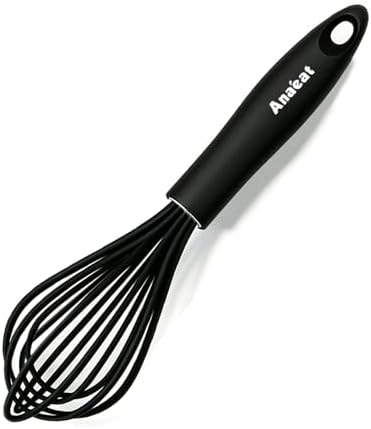 Anaeat 9" Silicone Balloon Whisk, Milk and Egg Beater Blender, Heat Resistant