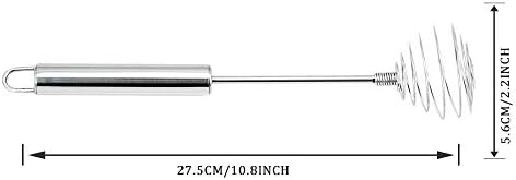 Whisk, Stainless Steel Spring Whisk, Balloon Whisk Egg Beater