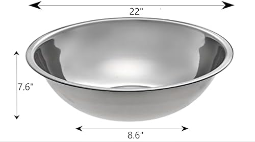 Stainless Steel Mixing Bowl for Commercial and Home Kitchen