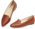 MUSSHOE Flats for Women Pointed Toe-Comfortable Business Casual Work Shoes