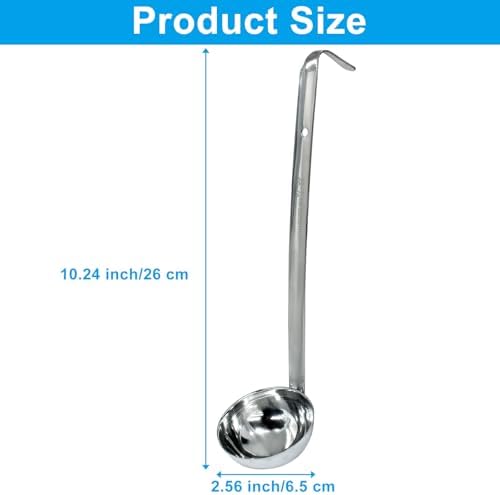 1Pc 3 oz Ladle, Stainless Steel Ladle Long Handle