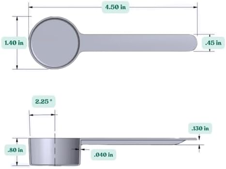 18 mL Long Handle Plastic Measuring Spoon