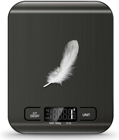 Food Scale, 11lb Kitchen Scale, 0.05oz/1g Weight Grams and Ounces