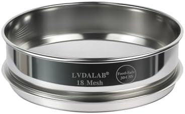 8" Full 304 Stainless Steel Lab Sieve, 18 Mesh