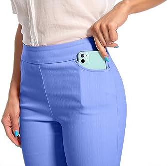 Women's Work Casual Super Stretch Tulip-Hem Pull-On Dress Shorts