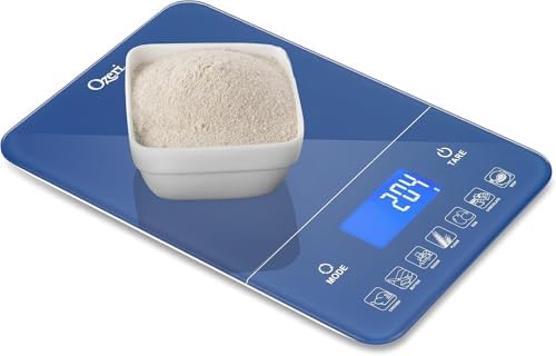 Ozeri Touch III 22 lbs Digital Kitchen Scale, in Tempered Glass