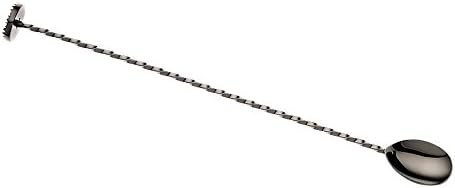 Barfly Bar Spoon with Muddler 11 13/16", Gun Metal Black