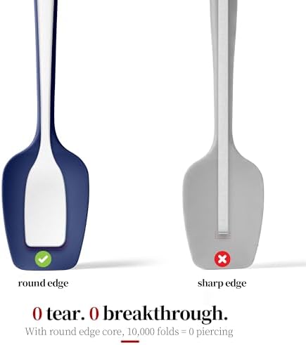 600ºF Heat Resistant Silicone Spoon Spatula Set of 3