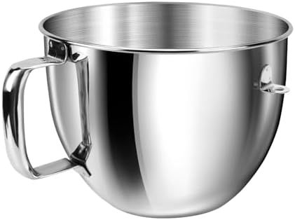 7QT Stainless Steel Mixer Bowl for Kitchenaid Stand Mixers, Kitchen Aid Mixing