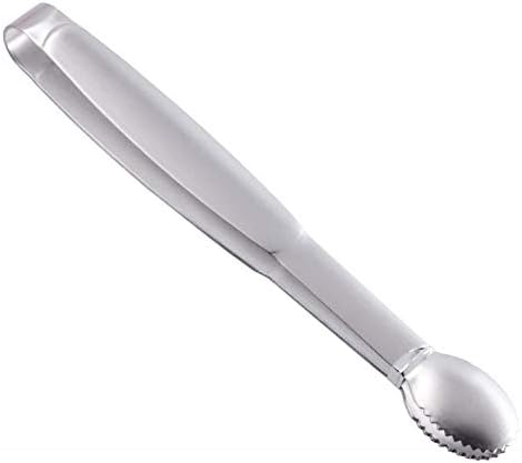 HINMAY Mini Tongs 5-3/4 Inch Stainless Steel Small Serving Tongs