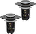 Hibbent 2 PCS Upgraded 3 in 1 Bathroom Sink Drain Strainer, Pop Up Stopper
