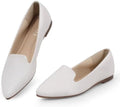 MUSSHOE Flats for Women Pointed Toe-Comfortable Business Casual Work Shoes