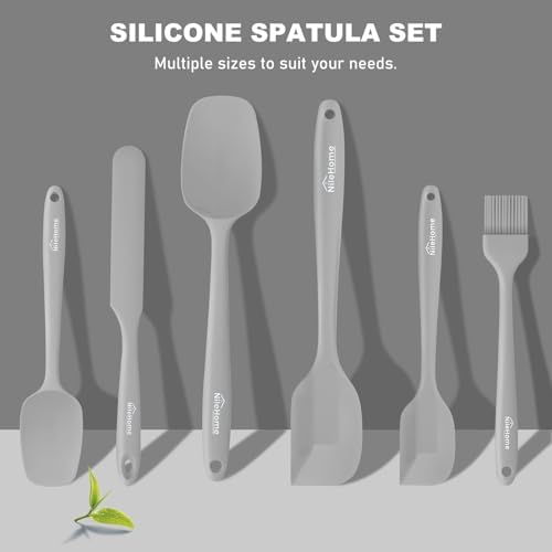 NileHome 6 Pieces Silicone Spatula Set