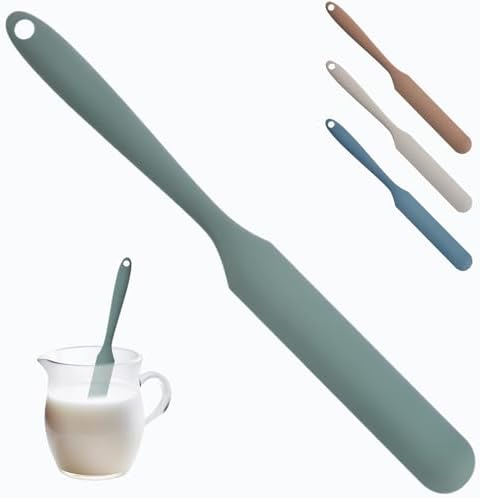 Silicone Jar Spatula, Non-Stick Heat Resistant Kitchen Thin Spatula, Sourdough