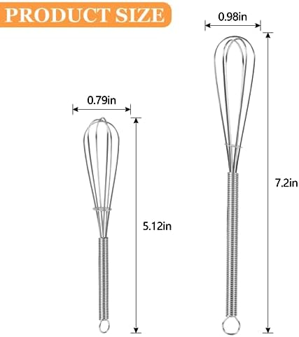 NileHome Mini Whisks Stainless Steel Whisk Set