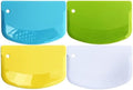 Hard Bench Scraper 4 PCs PP Plastic Dough Scraper Food Scraper