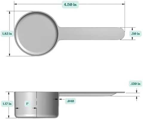 3 Tablespoon Long Handle Plastic Measuring Scoop