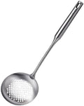 Slotted Spoon, Stainless Steel Strainer Metal Skimmer Spoon