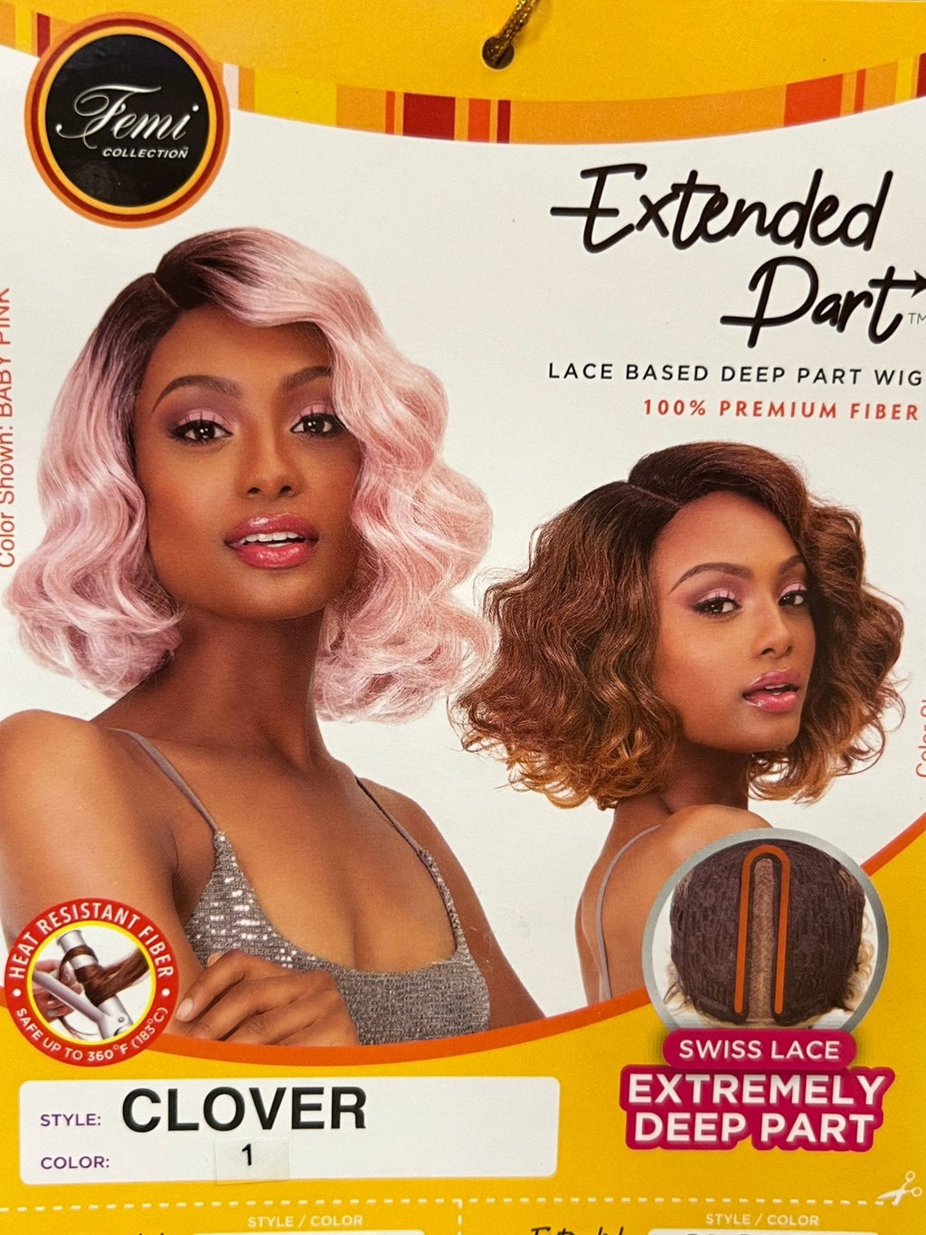 Femi Collection Clover Synthetic Wig Color 1 Jet Black