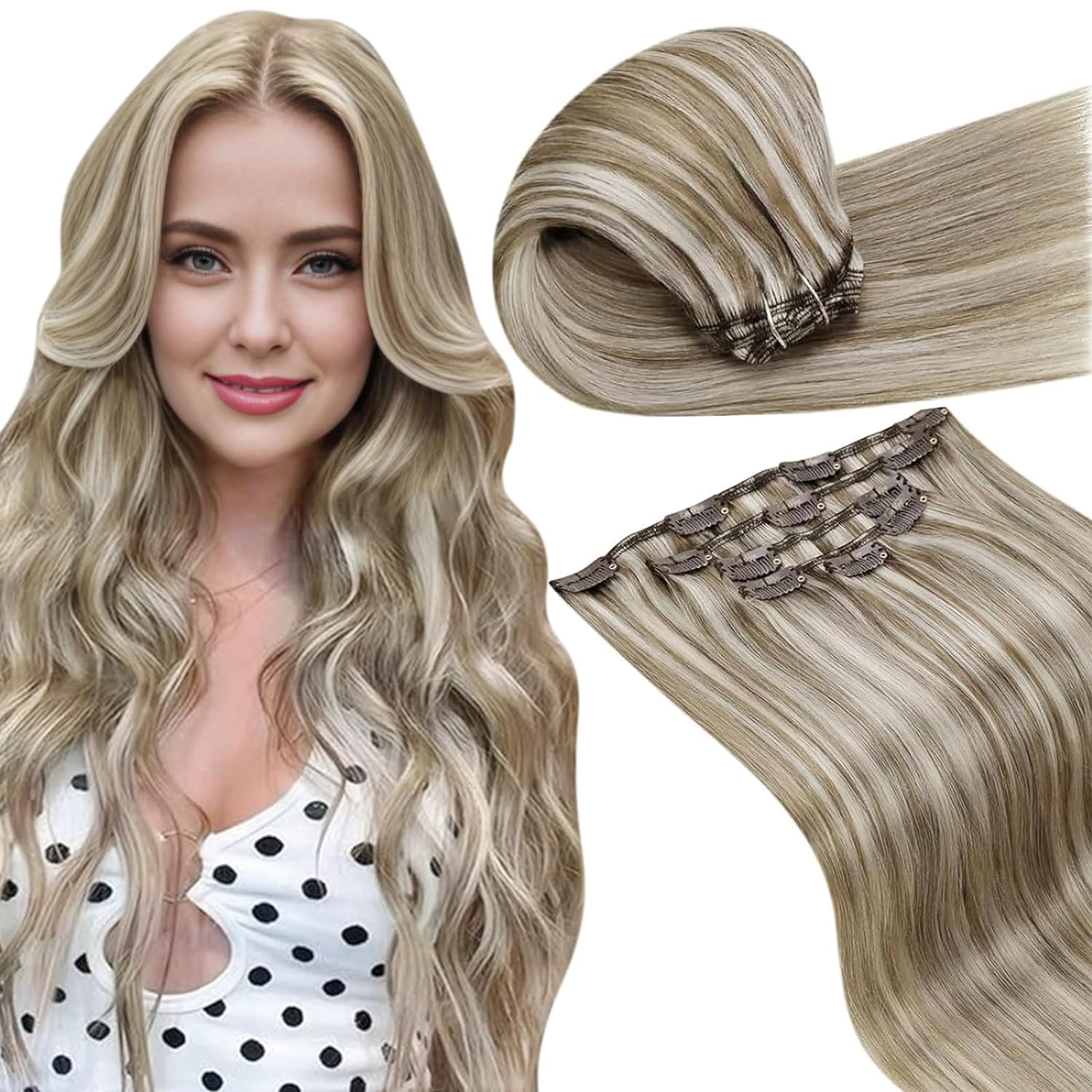 VIP Clip Extensions / Silky Straight 18" (140 g) - ClipeX System