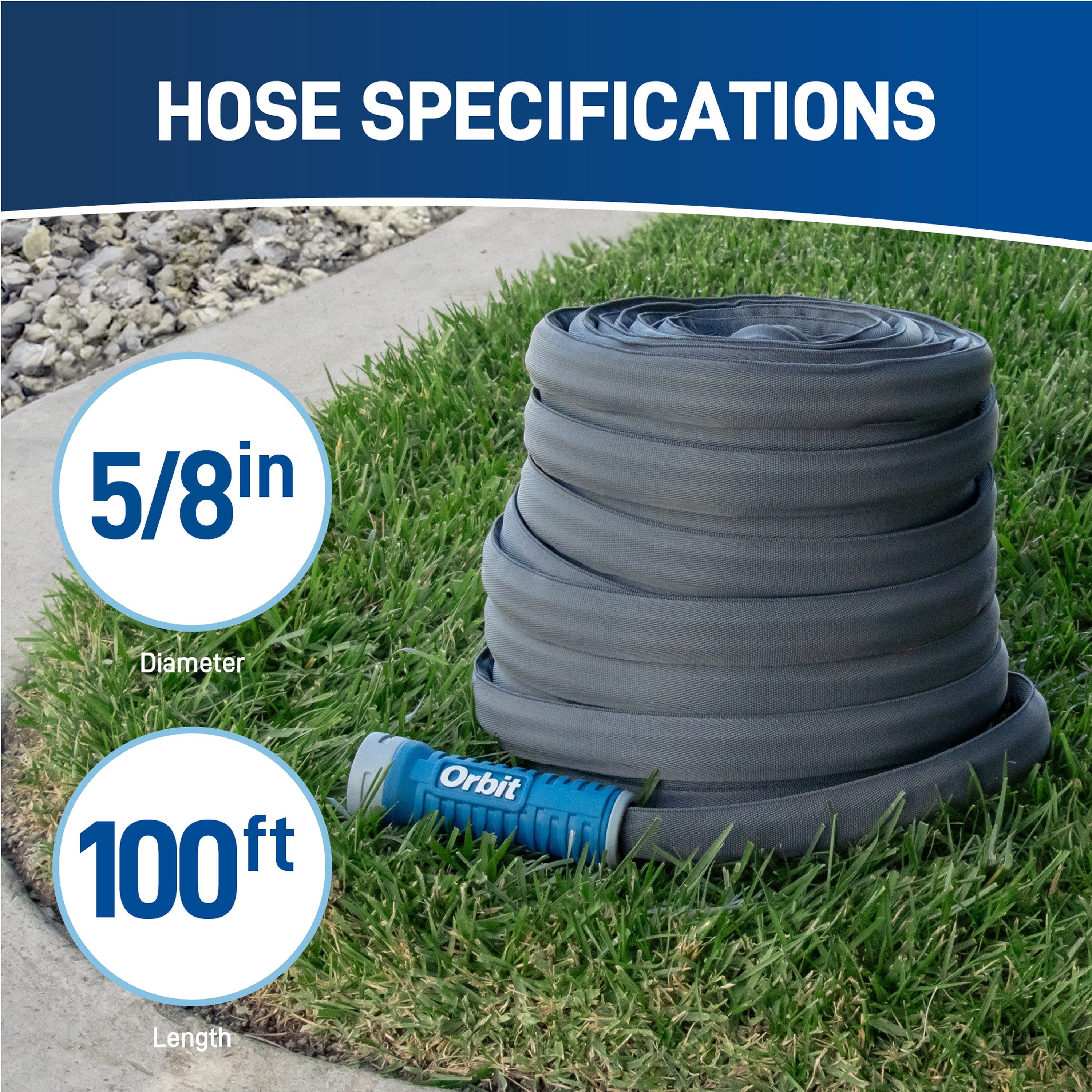 100 ft X 5/8" Heavy Duty Fabric Hose 33180