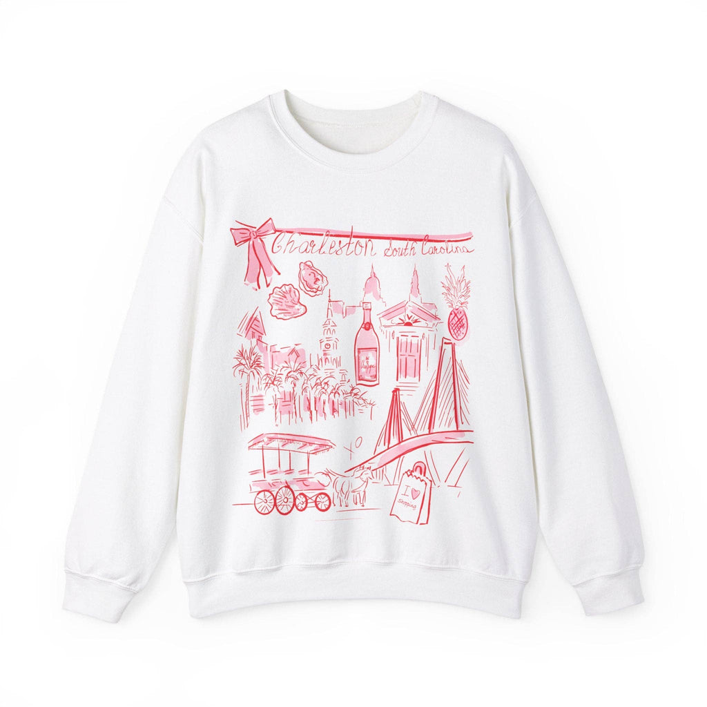 Rebecca Illustrated - CHARLESTON - Crewneck: Light Pink / M
