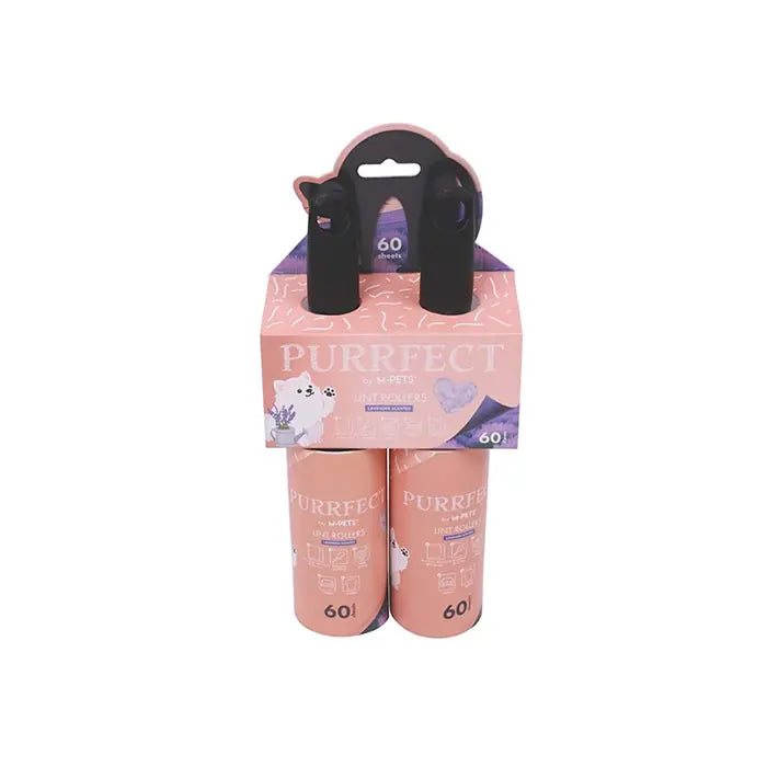 M-Pets Purrfect Lavender Scented Lint Roller 2x60 Sheets