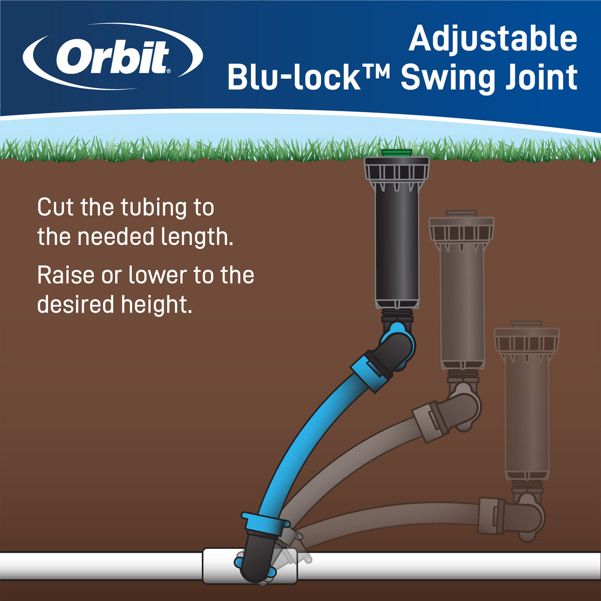 1/2 in. x 24 in Blu-Lock Pipe 31572