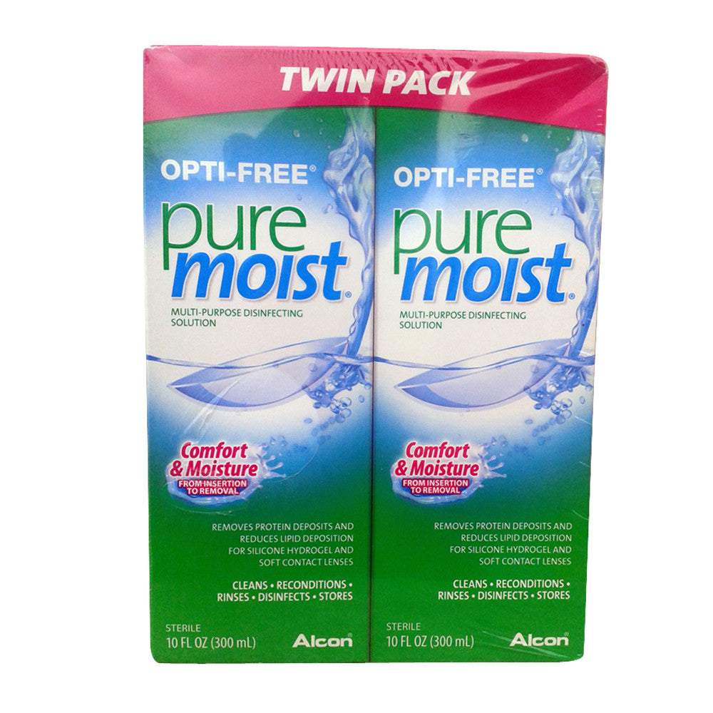 Opti-Free Multi Purpose Disinfection Solution, Puremoist, Twin Pack