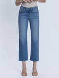 Romy Mid Rise Ankle Straight Jean
