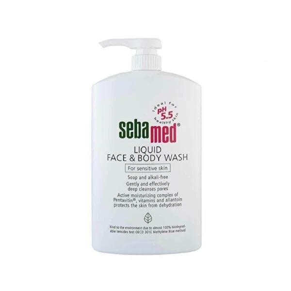 Sebamed Gentle Facial & Body Cleansing Gel - 1000ml Soap-Free Wash for Sensitive Skin - pH Balanced, Moisturizing, Allantoin & Pentavitin for Lasting Hydration